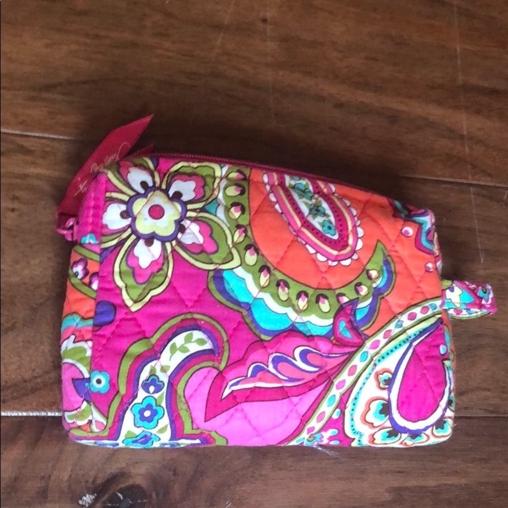 Vera Bradley PINK SWIRLS small make up bag
